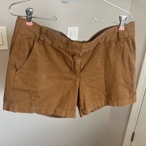Camel J. Crew Chino Shorts